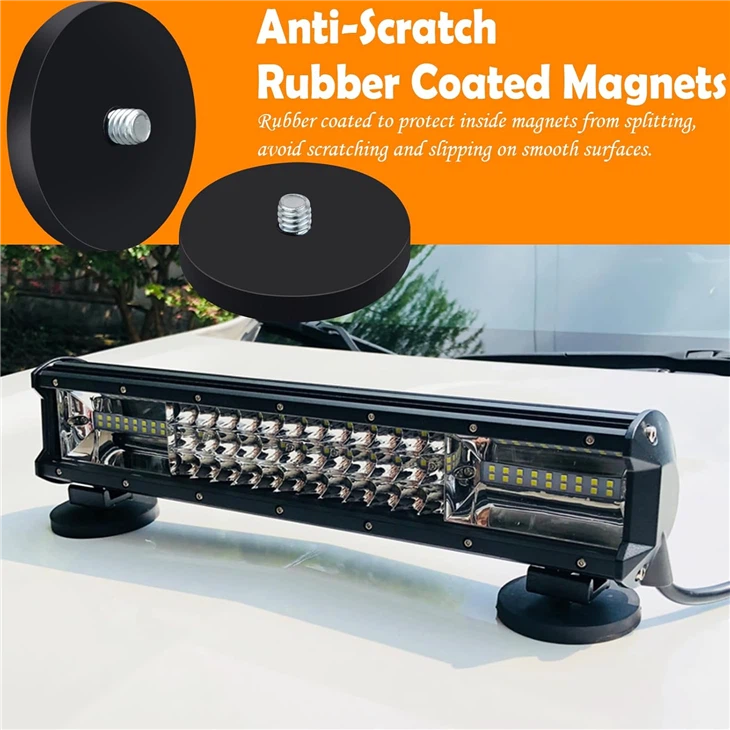 Magnetic Base Rubber Coated Neodymium Pot Magnets Suction Cup Mounting Bracket Bolt Bracket For Holding best